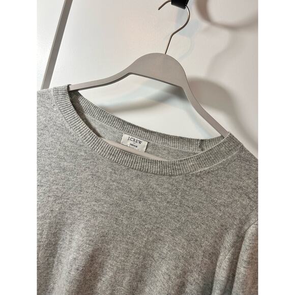 J. Crew Women’s Heather Wool Knit Crewneck Sweater Pullover Gray Size Large - Picture 4 of 11